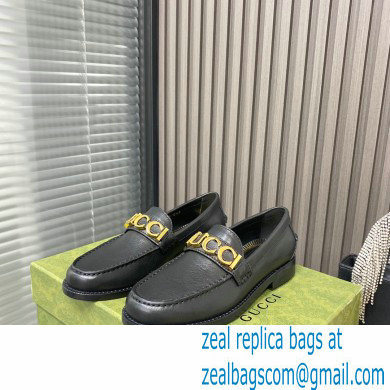 Gucci Leather 'Gucci' loafers Black 2022