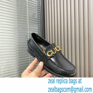 Gucci Leather 'Gucci' loafers Brushed Black 2022