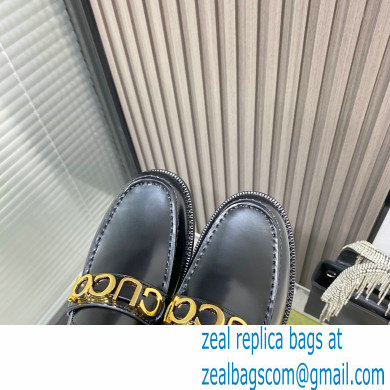 Gucci Leather 'Gucci' loafers Brushed Black 2022