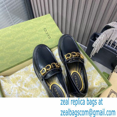 Gucci Leather 'Gucci' loafers Brushed Black 2022
