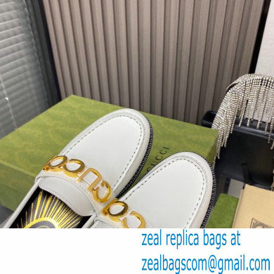 Gucci Leather 'Gucci' loafers White 2022