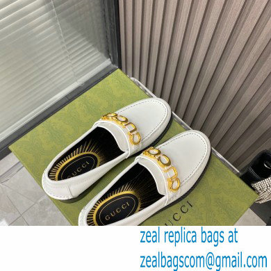 Gucci Leather 'Gucci' loafers White 2022