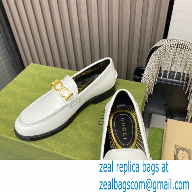 Gucci Leather 'Gucci' loafers White 2022