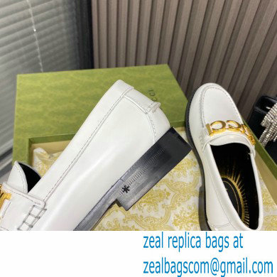 Gucci Leather 'Gucci' loafers White 2022