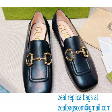 Gucci Loafers with Horsebit 700064 Leather Black 2022 - Click Image to Close