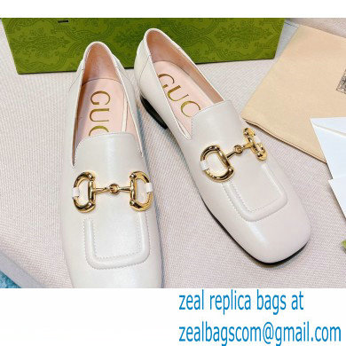 Gucci Loafers with Horsebit 700064 Leather White 2022 - Click Image to Close