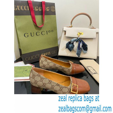 Gucci Pumps with Buckle GG Canvas Beige 2022