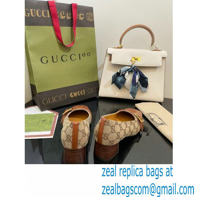 Gucci Pumps with Buckle GG Canvas Beige 2022