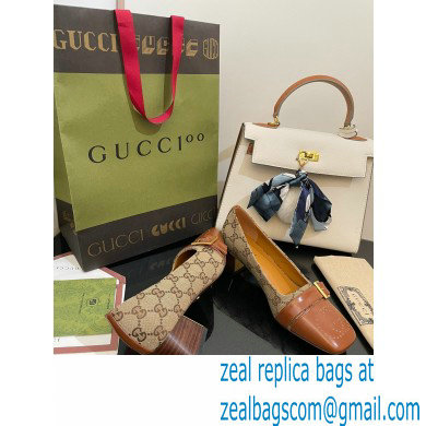 Gucci Pumps with Buckle GG Canvas Beige 2022