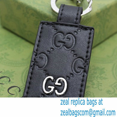Gucci Signature keychain 478136 Black - Click Image to Close