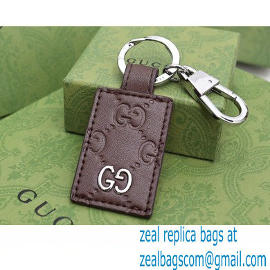 Gucci Signature keychain 478136 Coffee - Click Image to Close