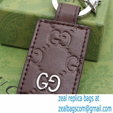 Gucci Signature keychain 478136 Coffee