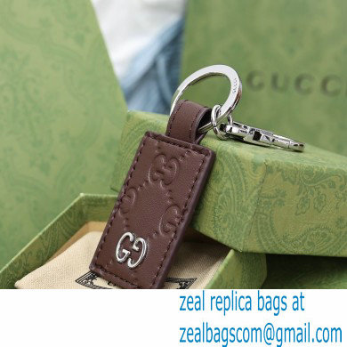 Gucci Signature keychain 478136 Coffee