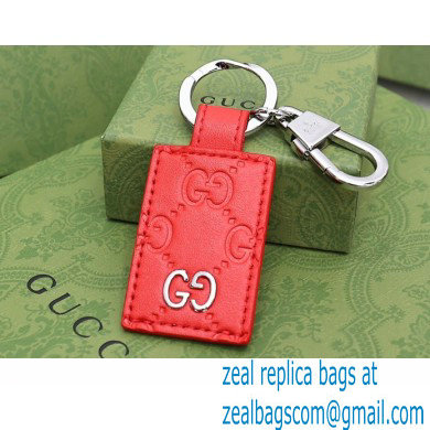 Gucci Signature keychain 478136 Red