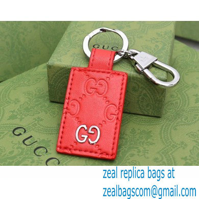 Gucci Signature keychain 478136 Red - Click Image to Close