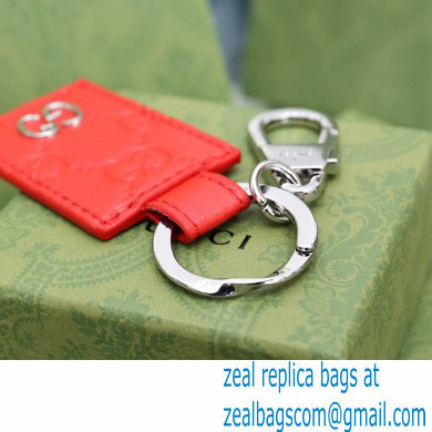 Gucci Signature keychain 478136 Red - Click Image to Close