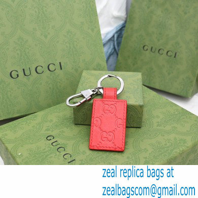 Gucci Signature keychain 478136 Red