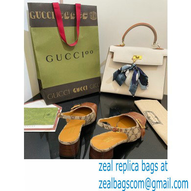 Gucci Slingbacks with Buckle GG Canvas Beige 2022