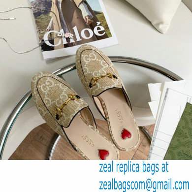 Gucci beige and white Women's GG Princetown slipper 475094 2022