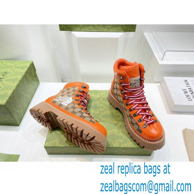 Gucci x The North Face ankle boots GG Beige/Orange 2022