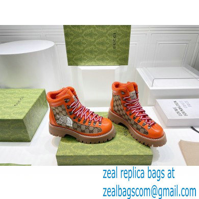 Gucci x The North Face ankle boots GG Beige/Orange 2022
