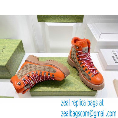Gucci x The North Face ankle boots GG Beige/Orange 2022