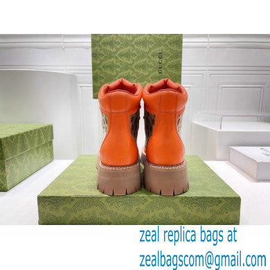 Gucci x The North Face ankle boots GG Beige/Orange 2022