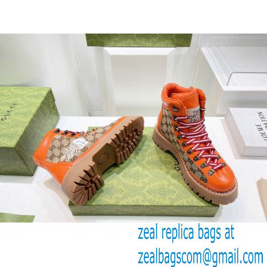 Gucci x The North Face ankle boots GG Beige/Orange 2022