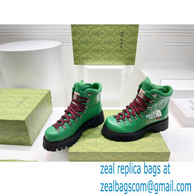 Gucci x The North Face ankle boots Leather Green 2022