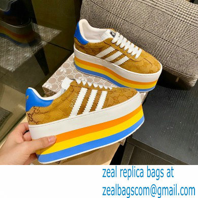 Gucci x adidas women's GG Gazelle sneakers 707873 Beige 2022