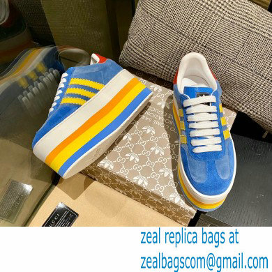 Gucci x adidas women's GG Gazelle sneakers 707873 Blue 2022