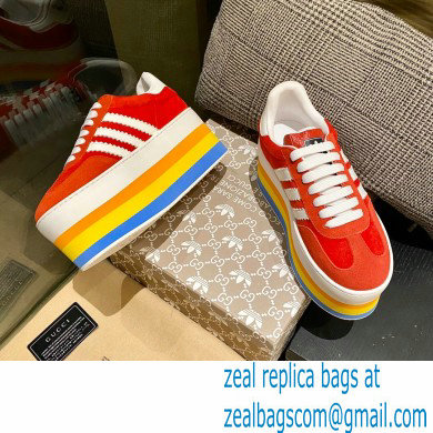 Gucci x adidas women's GG Gazelle sneakers 707873 Red 2022
