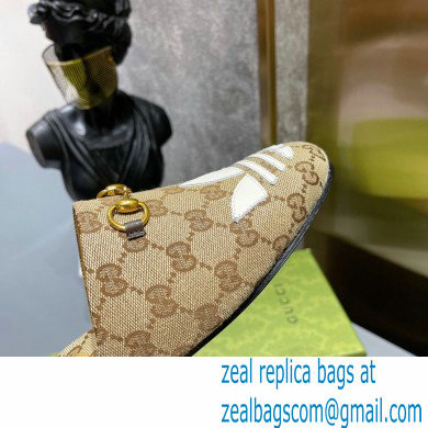 Gucci x adidas women's Trefoil slipper 702211 GG Beige 2022