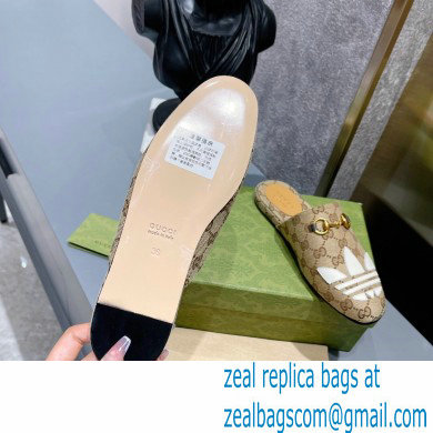 Gucci x adidas women's Trefoil slipper 702211 GG Beige 2022 - Click Image to Close