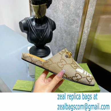 Gucci x adidas women's Trefoil slipper 702211 Jumbo GG Beige 2022