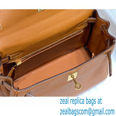 Hermes Kelly 28cm/32cm Bag In clemence Leather With Gold Hardware brown - Click Image to Close