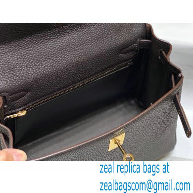 Hermes Kelly 28cm/32cm Bag In clemence Leather With Gold Hardware ebene