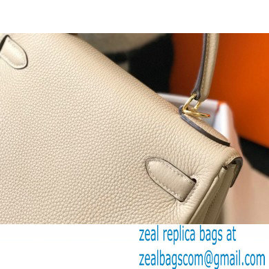 Hermes Kelly 28cm/32cm Bag In clemence Leather With Gold Hardware trench - Click Image to Close