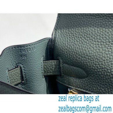 Hermes Kelly 28cm/32cm Bag In clemence Leather With Gold Hardware vert amande