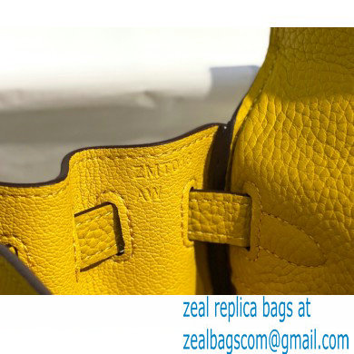 Hermes Kelly 28cm/32cm Bag In clemence Leather With Gold Hardware yellow