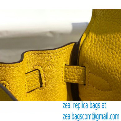 Hermes Kelly 28cm/32cm Bag In clemence Leather With Gold Hardware yellow - Click Image to Close