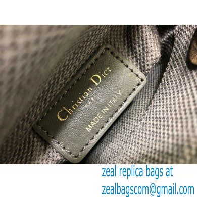 Lady Dior Micro Bag in Multicolor Crystal Embroidery Dark Gray 2022