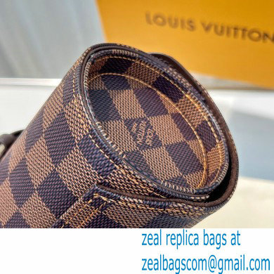 Louis Vuitton 3 Watch Case Damier Ebene Canvas