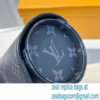 Louis Vuitton 3 Watch Case M43385 Monogram Eclipse Canvas