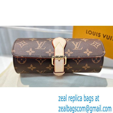Louis Vuitton 3 Watch Case M47530 Monogram Canvas