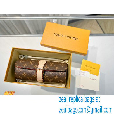Louis Vuitton 3 Watch Case M47530 Monogram Canvas