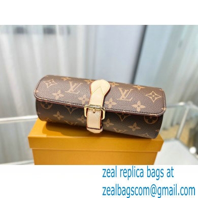Louis Vuitton 3 Watch Case M47530 Monogram Canvas