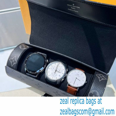 Louis Vuitton 3 Watch Case Monogram Black/Gary