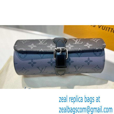 Louis Vuitton 3 Watch Case Monogram Black/Gary