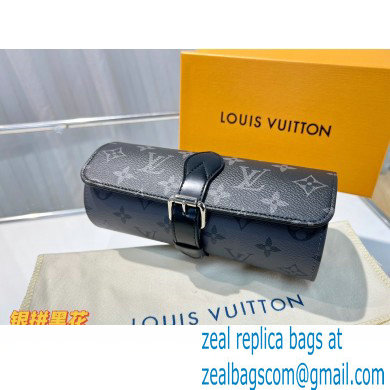 Louis Vuitton 3 Watch Case Monogram Black/Gary